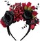 Mexican Flower Crown Day of the dead Headpiece Party Fiesta Flower Headband